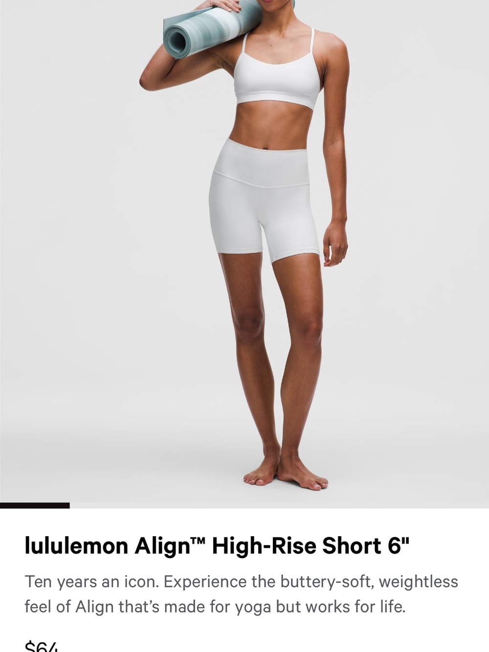 (Pink )lululemon athletica High-Rise 6" Short in Bright Raspberry